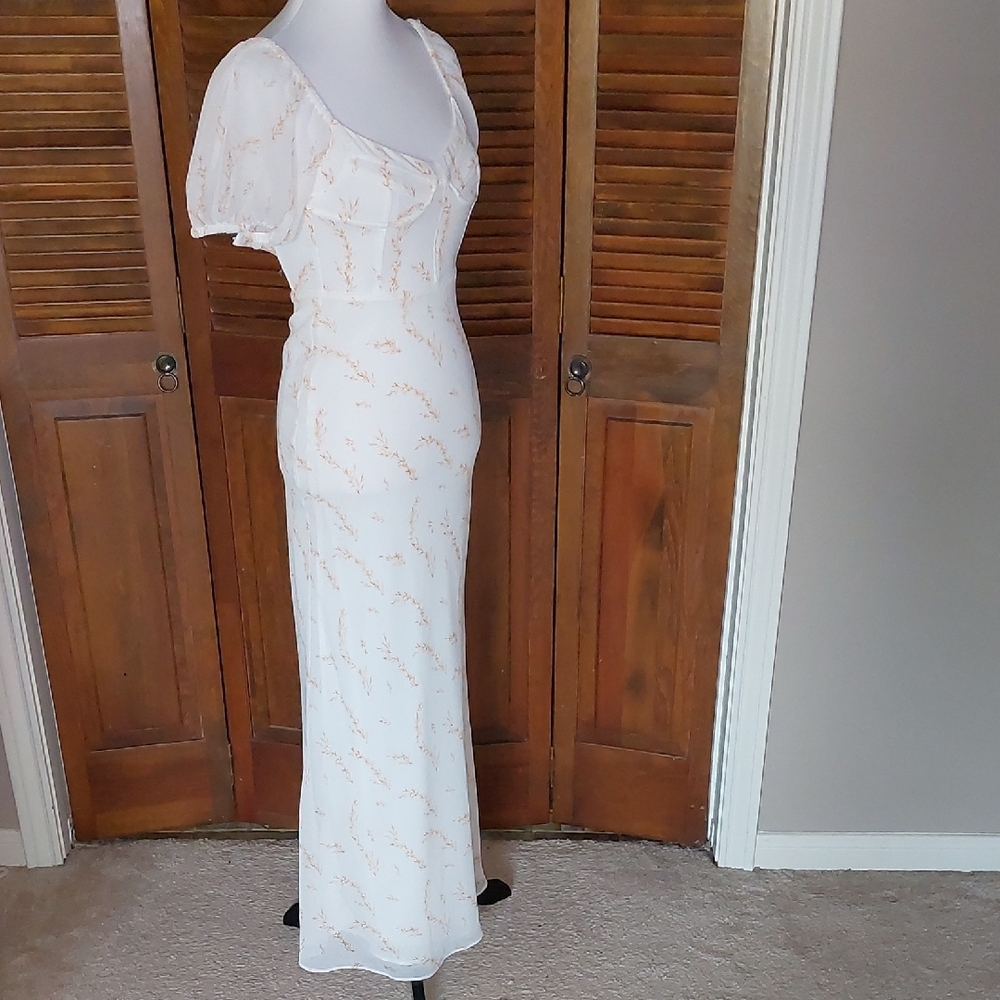 Sabo Skirt Luca Maxi Puff Sleeve Dress Sz XS - Picture 5 of 16